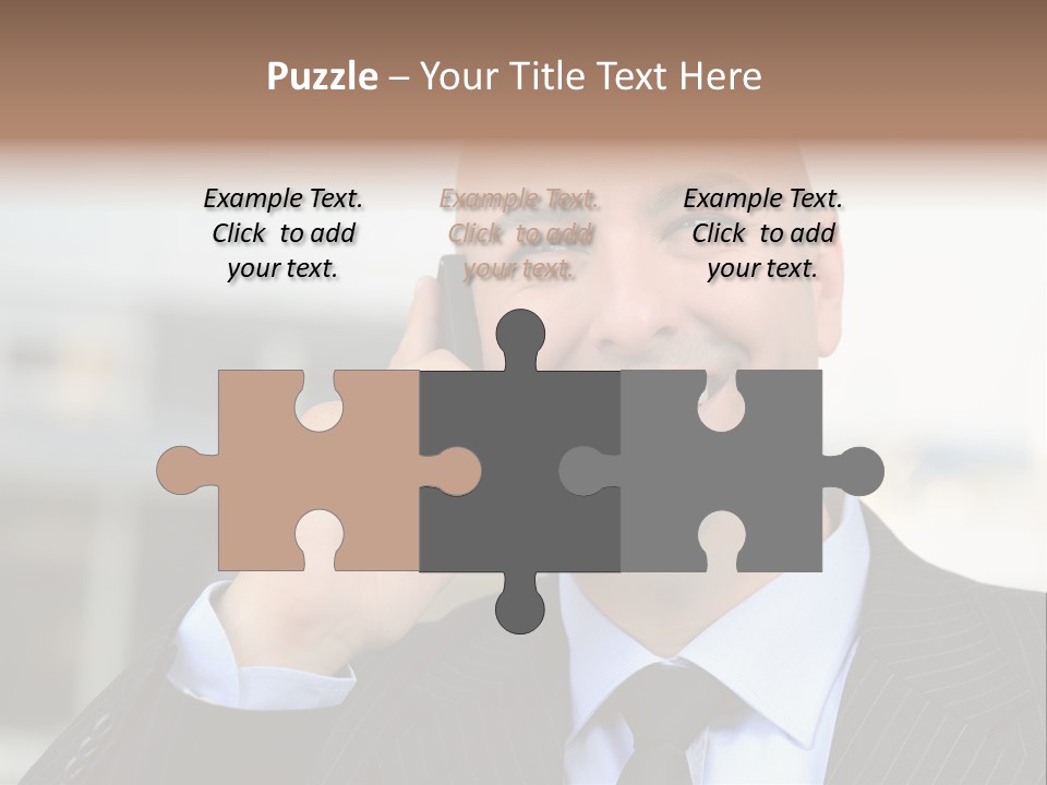 Call Portrait Lifestyle PowerPoint Template