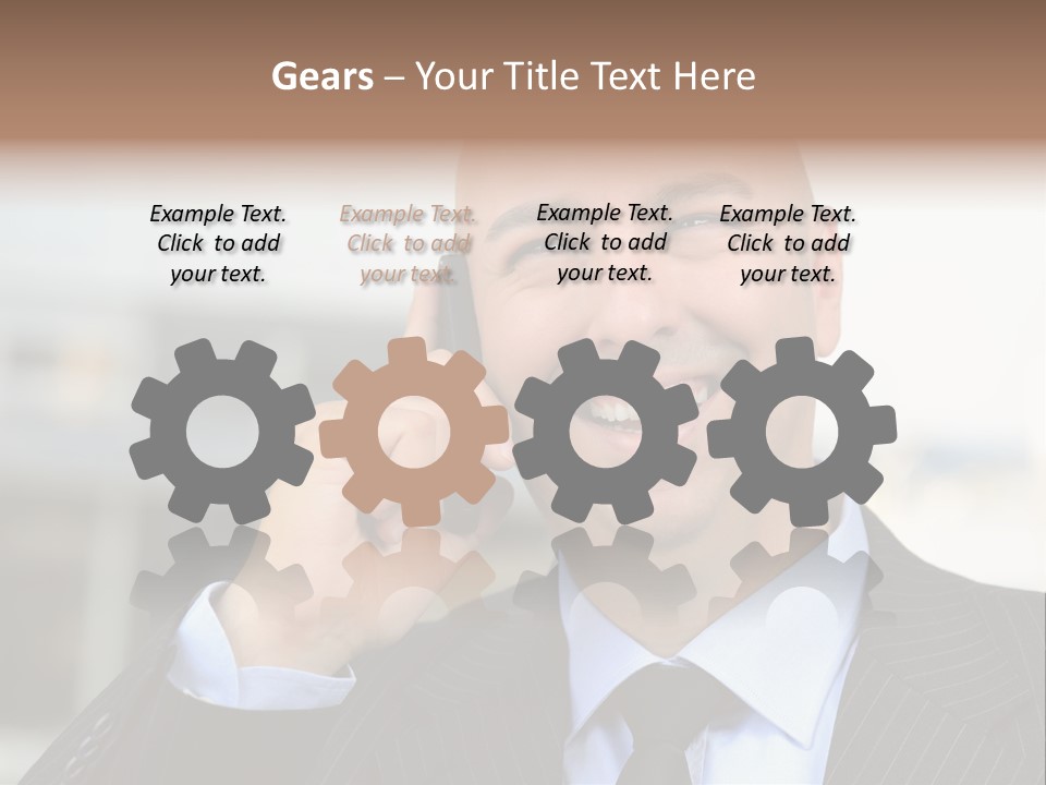 Call Portrait Lifestyle PowerPoint Template