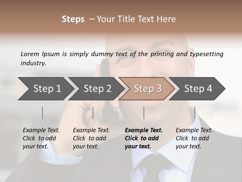 Call Portrait Lifestyle PowerPoint Template