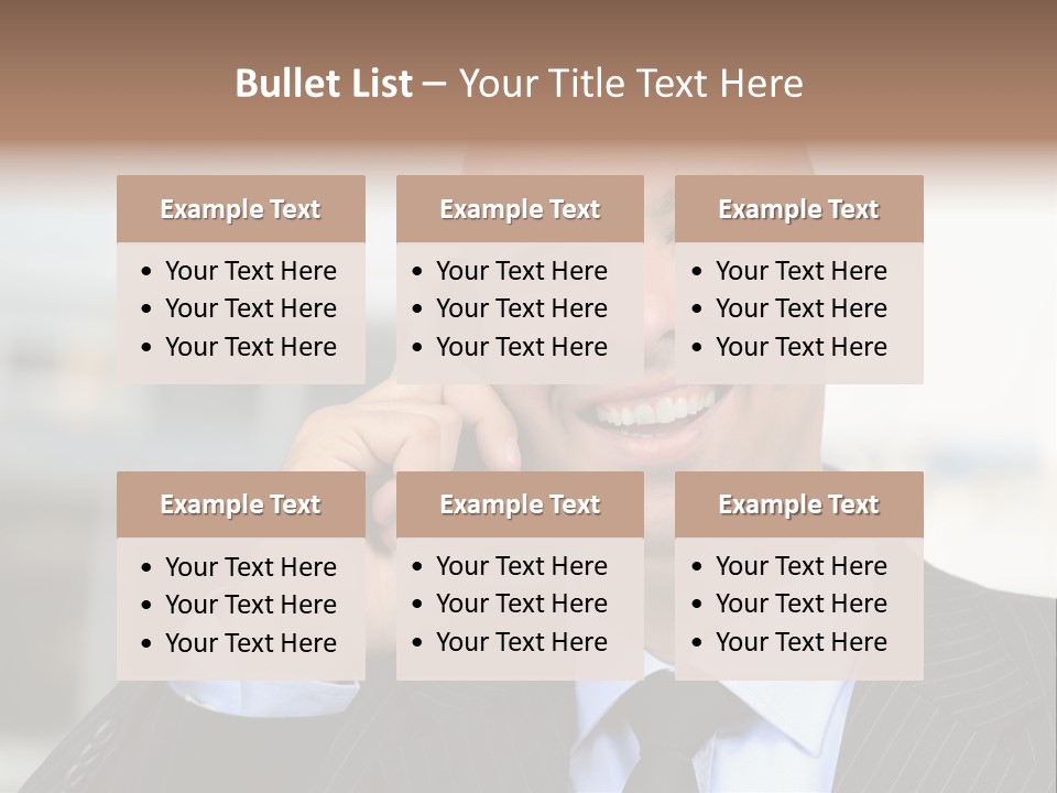 Call Portrait Lifestyle PowerPoint Template