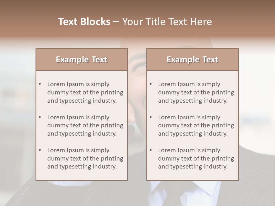 Call Portrait Lifestyle PowerPoint Template