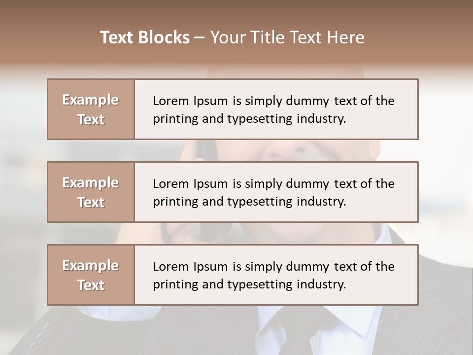 Call Portrait Lifestyle PowerPoint Template