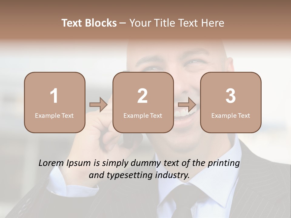 Call Portrait Lifestyle PowerPoint Template
