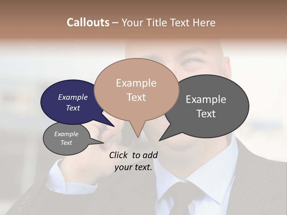 Call Portrait Lifestyle PowerPoint Template