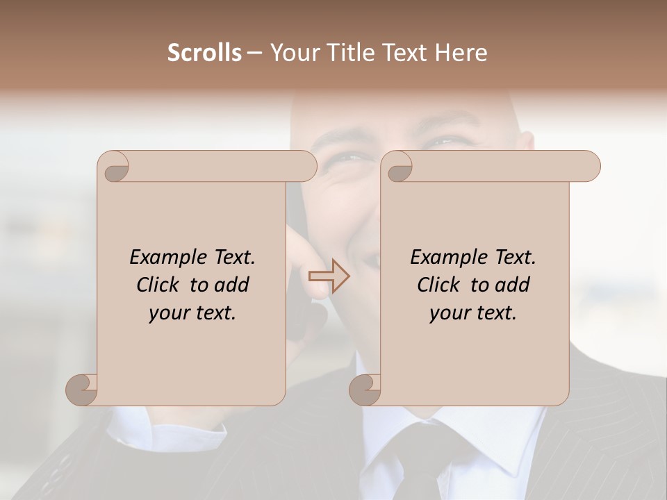 Call Portrait Lifestyle PowerPoint Template