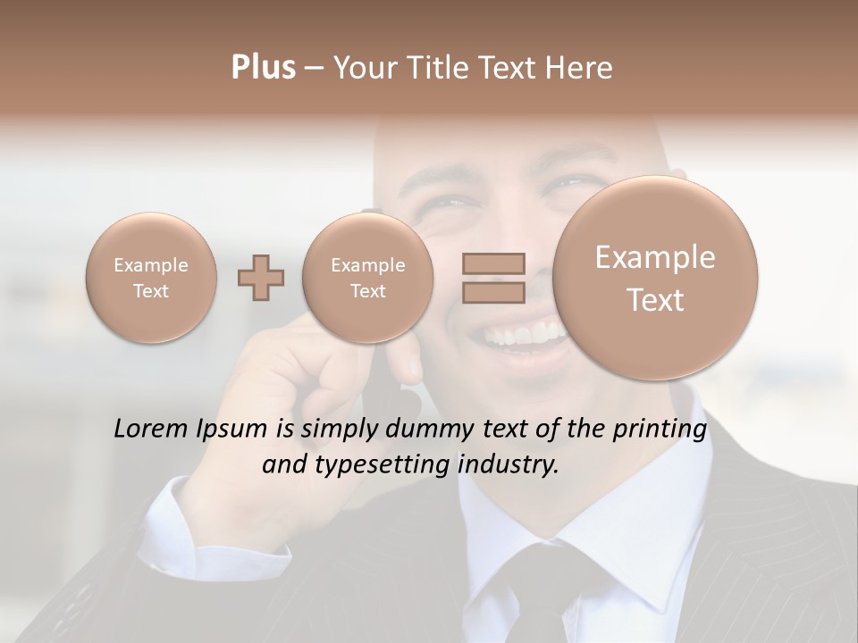 Call Portrait Lifestyle PowerPoint Template