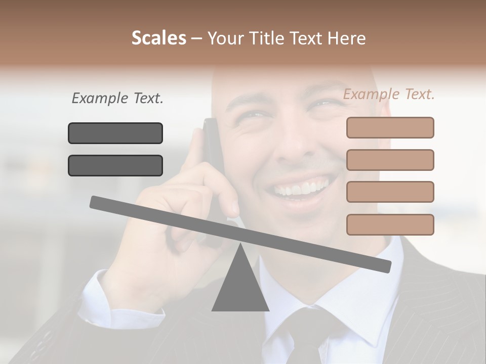 Call Portrait Lifestyle PowerPoint Template