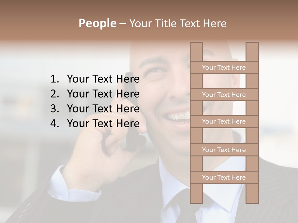 Call Portrait Lifestyle PowerPoint Template
