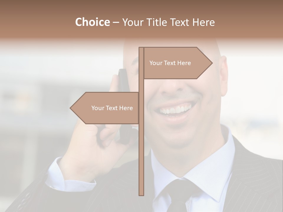 Call Portrait Lifestyle PowerPoint Template