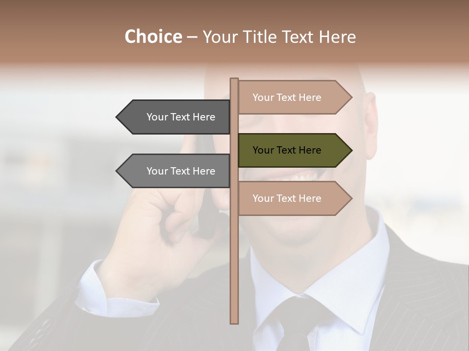 Call Portrait Lifestyle PowerPoint Template
