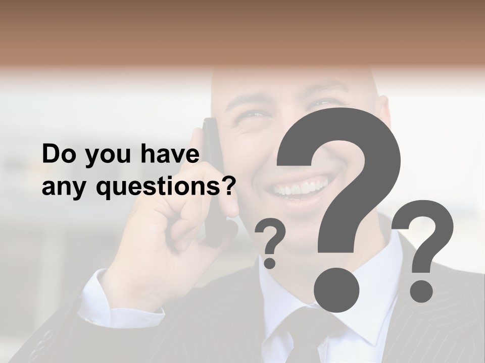 Call Portrait Lifestyle PowerPoint Template