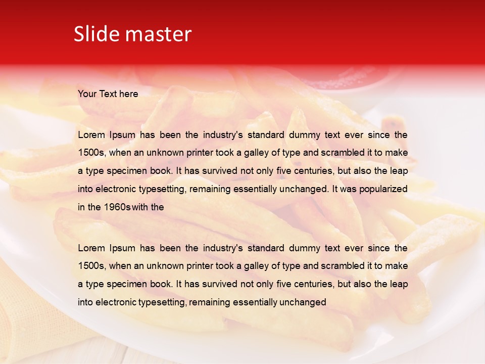 White Diner High PowerPoint Template