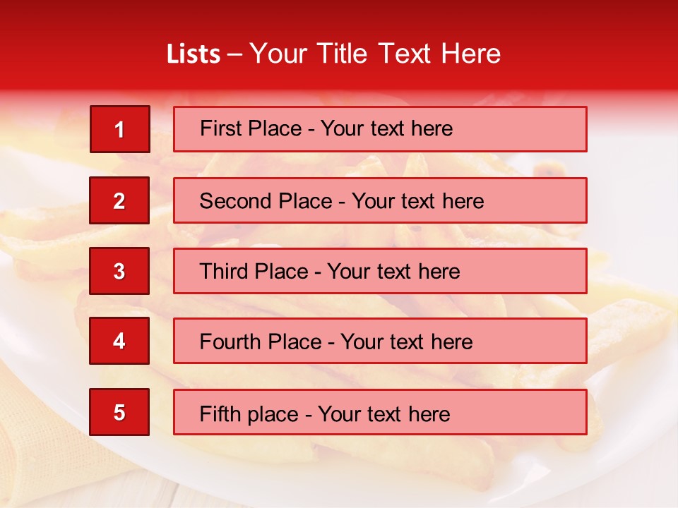 White Diner High PowerPoint Template