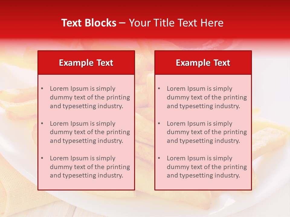 White Diner High PowerPoint Template