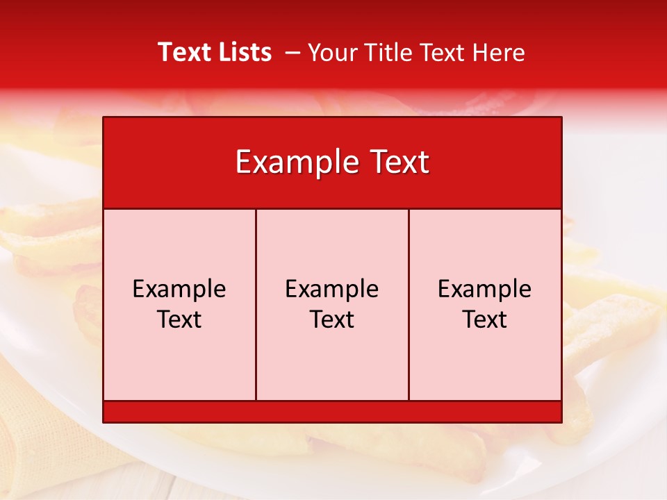 White Diner High PowerPoint Template