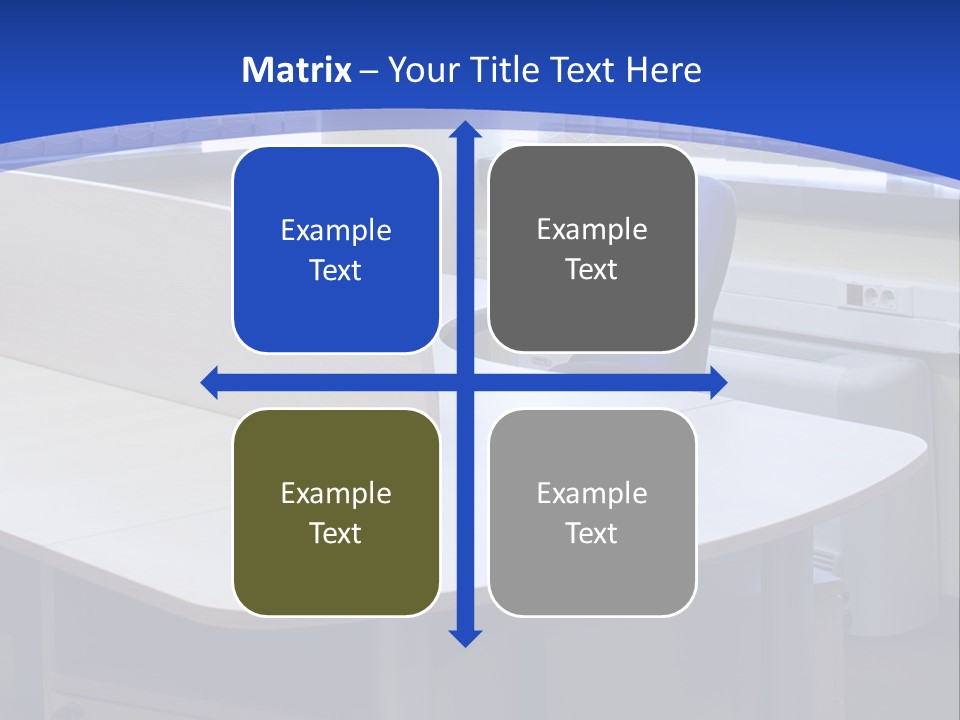 Workplace Communication Reduced Modern Office Space PowerPoint Template