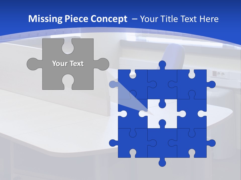 Workplace Communication Reduced Modern Office Space PowerPoint Template