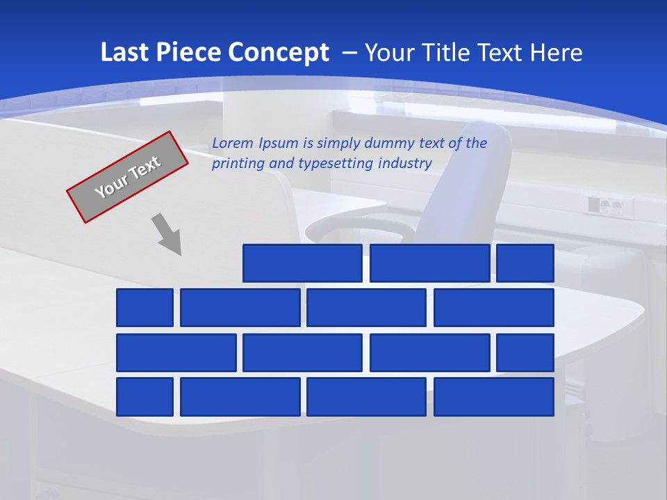 Workplace Communication Reduced Modern Office Space PowerPoint Template