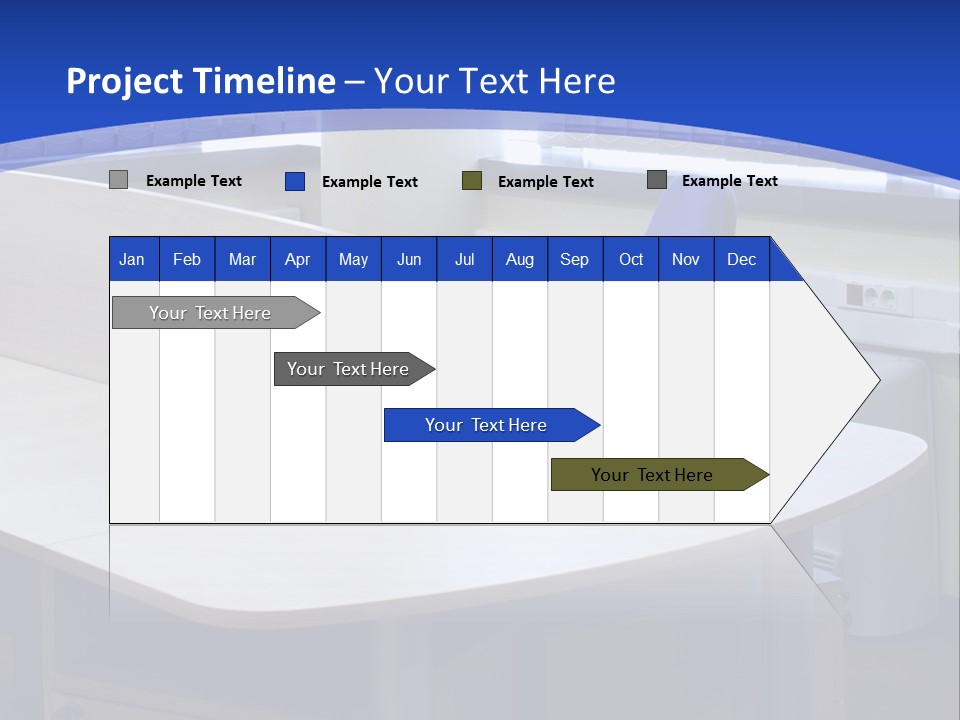 Workplace Communication Reduced Modern Office Space PowerPoint Template