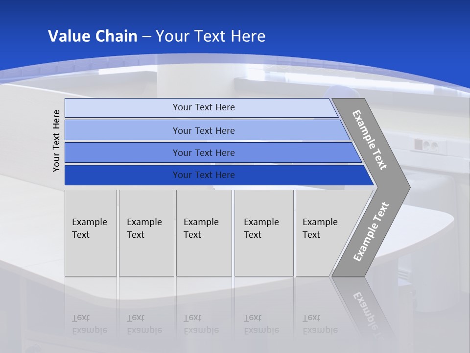 Workplace Communication Reduced Modern Office Space PowerPoint Template