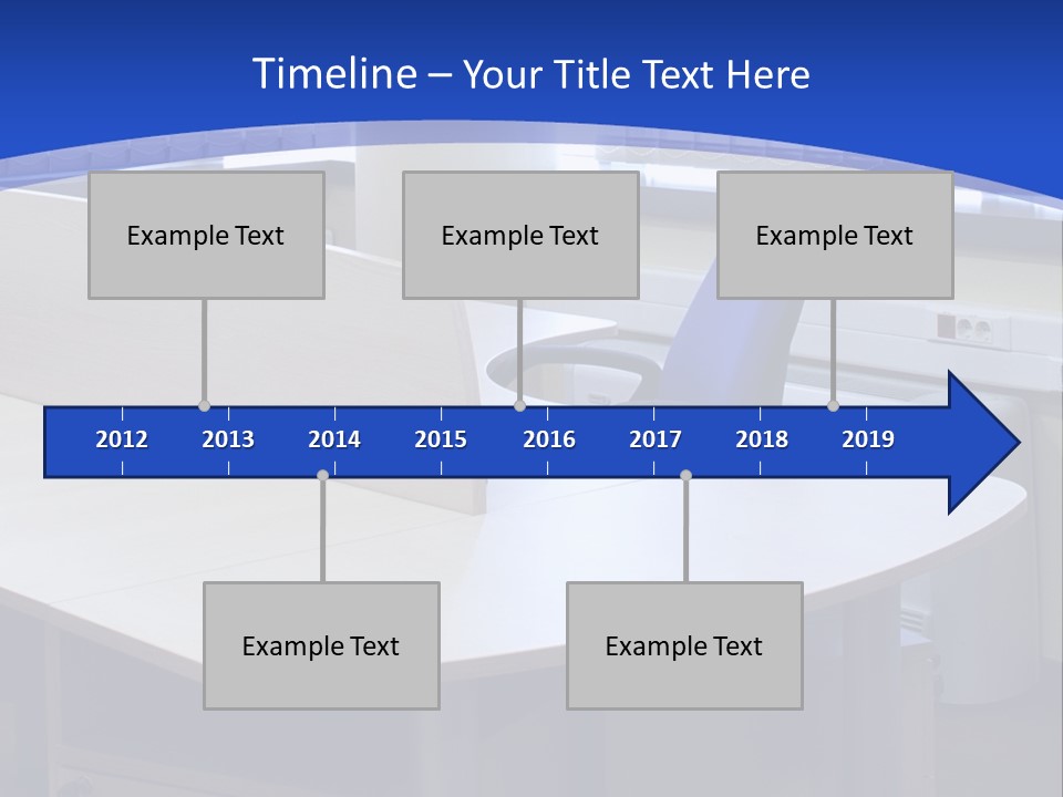Workplace Communication Reduced Modern Office Space PowerPoint Template