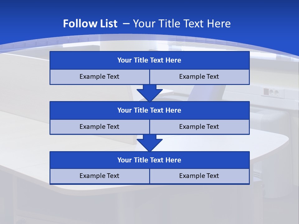 Workplace Communication Reduced Modern Office Space PowerPoint Template