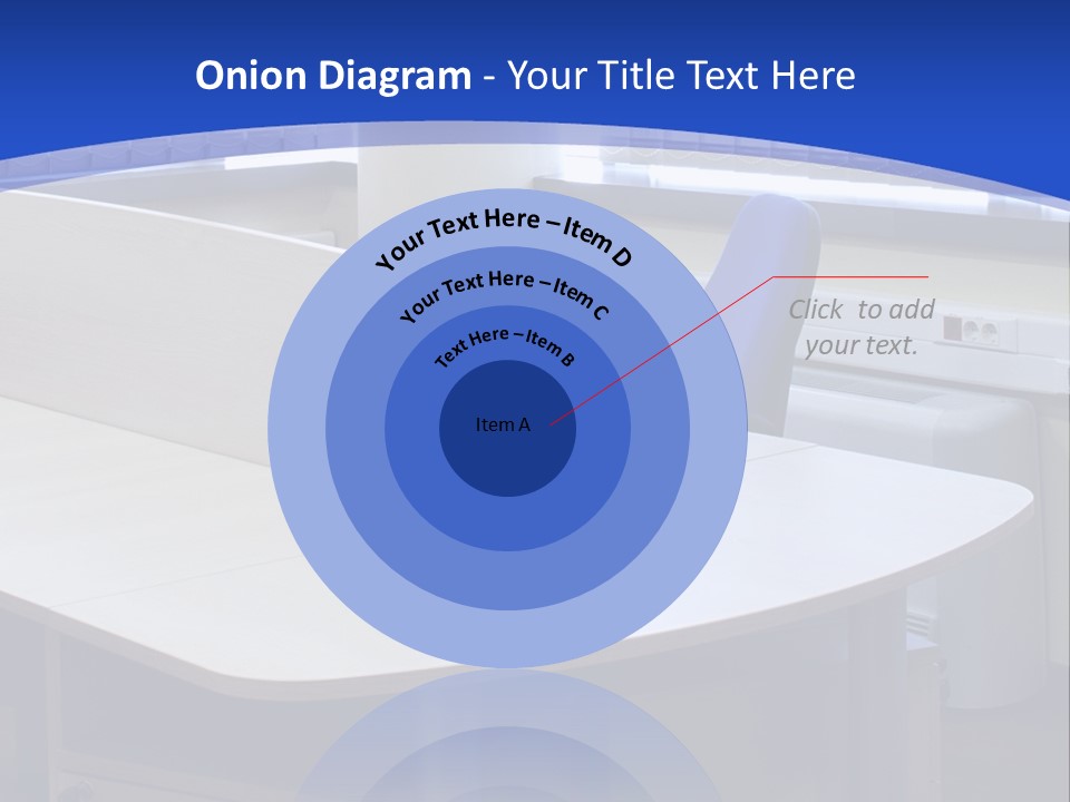 Workplace Communication Reduced Modern Office Space PowerPoint Template