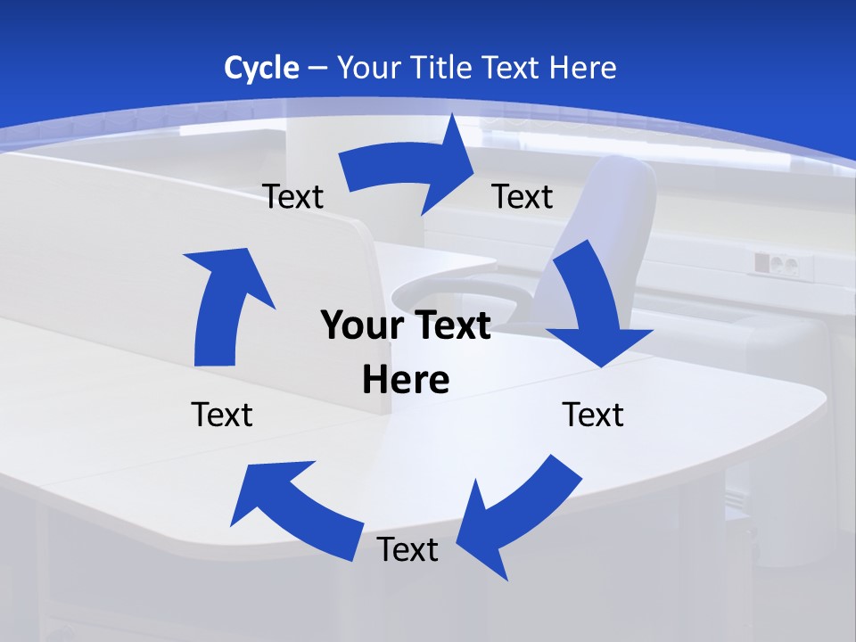 Workplace Communication Reduced Modern Office Space PowerPoint Template