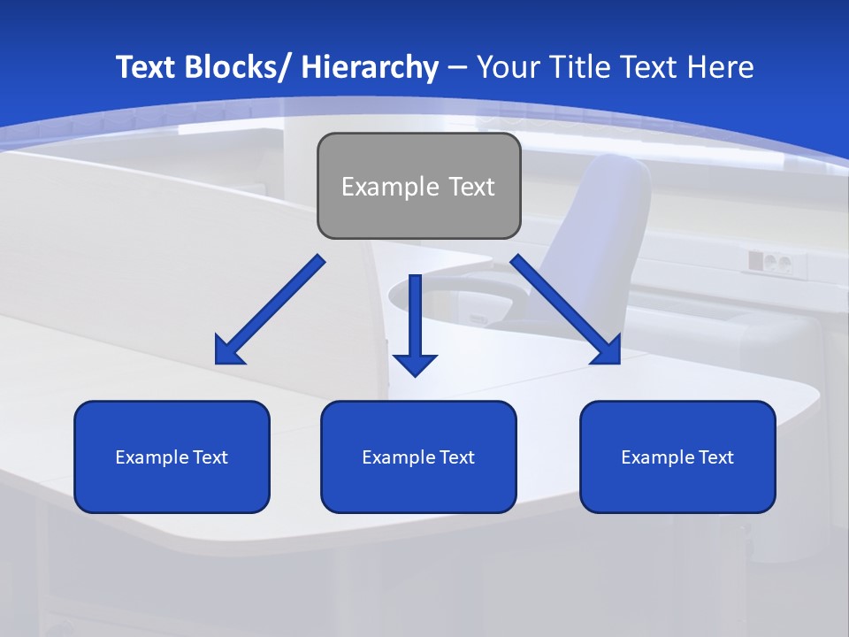 Workplace Communication Reduced Modern Office Space PowerPoint Template