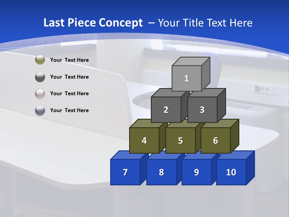 Workplace Communication Reduced Modern Office Space PowerPoint Template