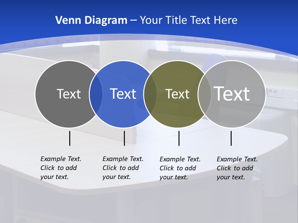 Workplace Communication Reduced Modern Office Space PowerPoint Template