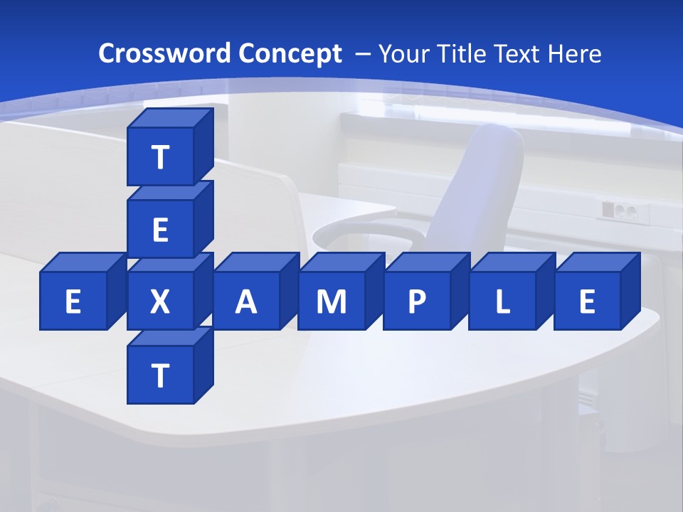 Workplace Communication Reduced Modern Office Space PowerPoint Template