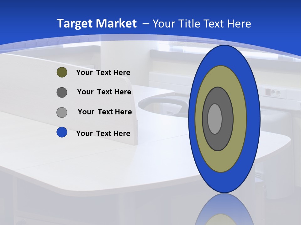 Workplace Communication Reduced Modern Office Space PowerPoint Template