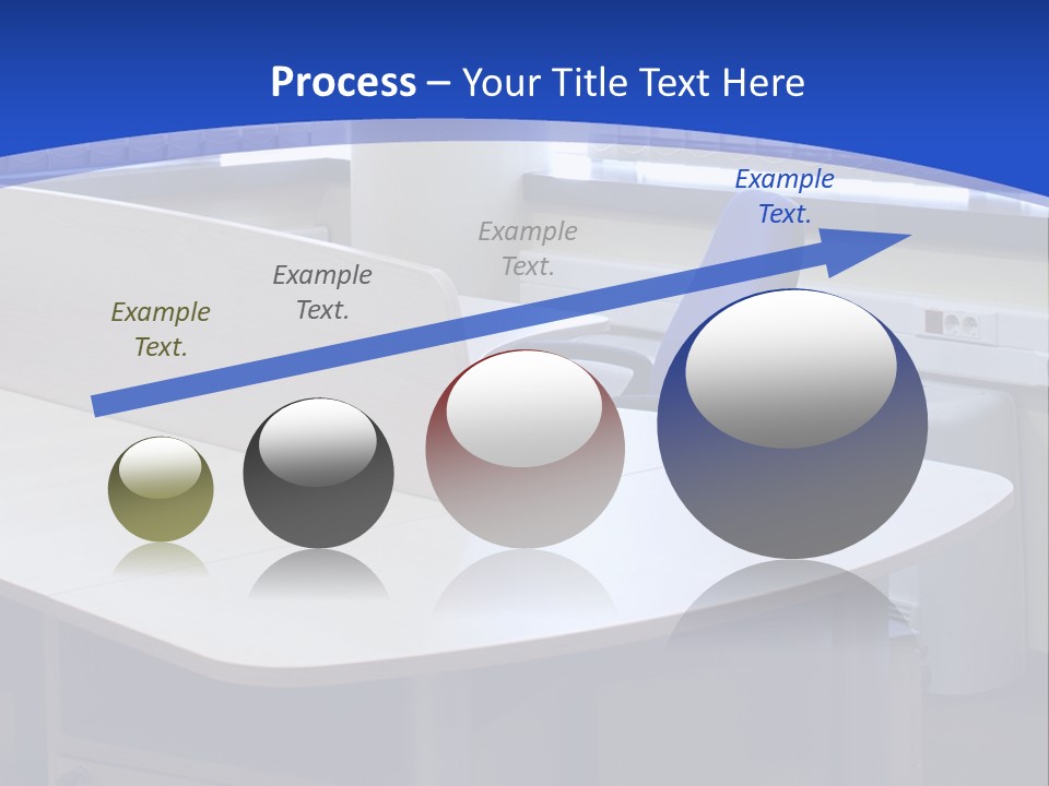 Workplace Communication Reduced Modern Office Space PowerPoint Template