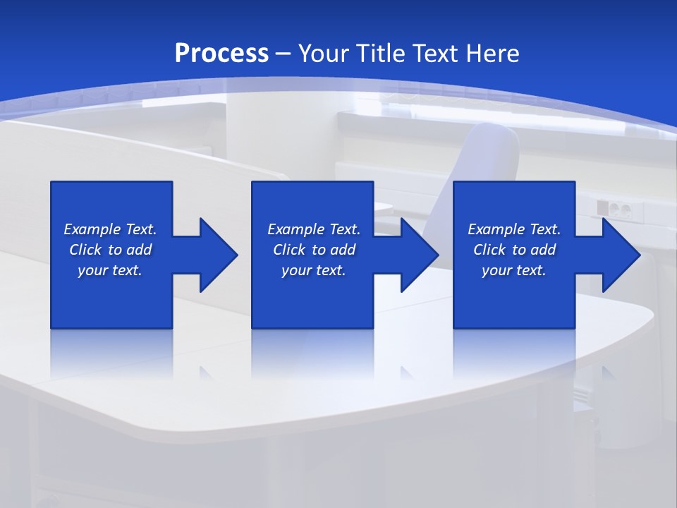 Workplace Communication Reduced Modern Office Space PowerPoint Template