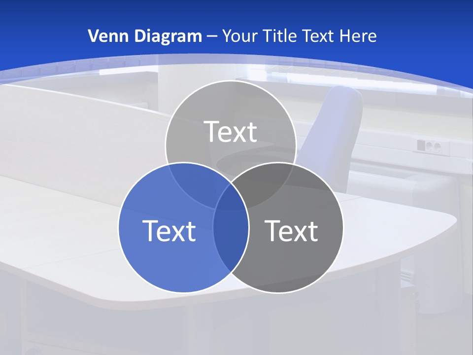 Workplace Communication Reduced Modern Office Space PowerPoint Template