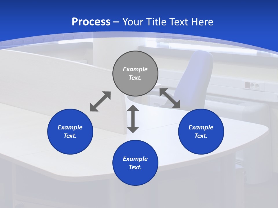Workplace Communication Reduced Modern Office Space PowerPoint Template