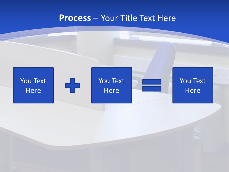 Workplace Communication Reduced Modern Office Space PowerPoint Template