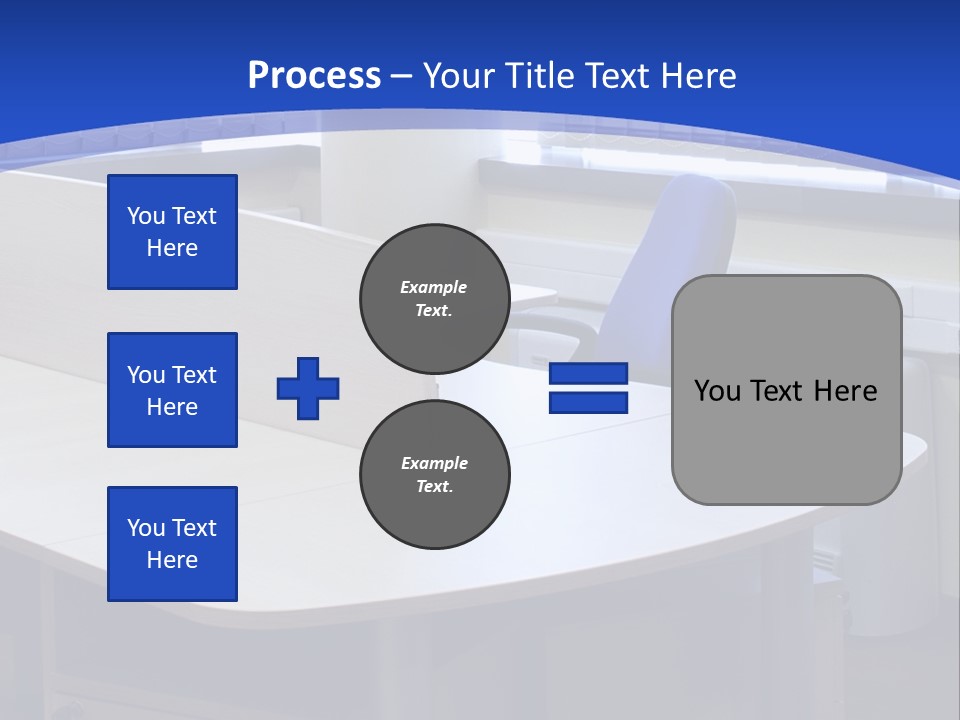 Workplace Communication Reduced Modern Office Space PowerPoint Template