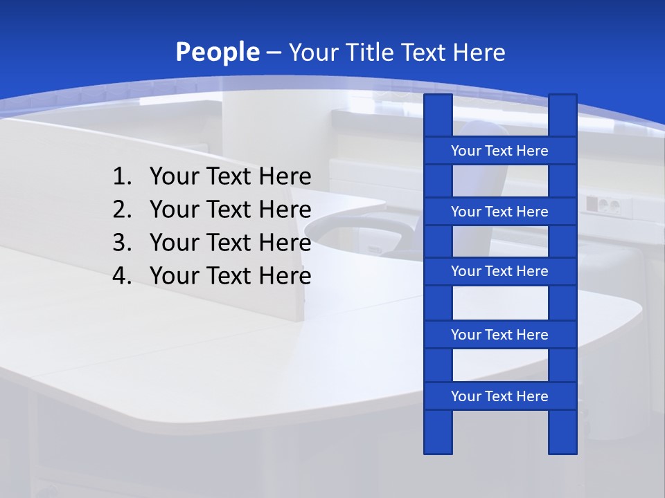 Workplace Communication Reduced Modern Office Space PowerPoint Template