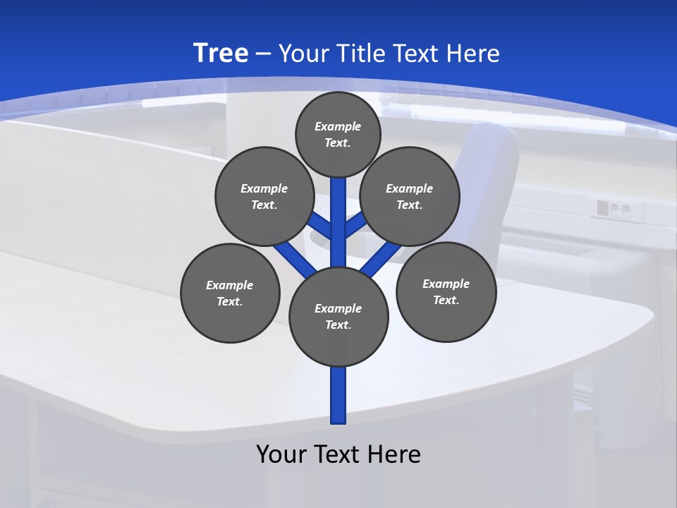 Workplace Communication Reduced Modern Office Space PowerPoint Template
