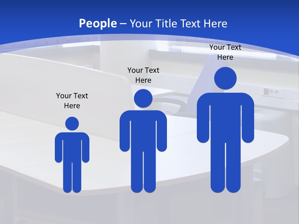 Workplace Communication Reduced Modern Office Space PowerPoint Template