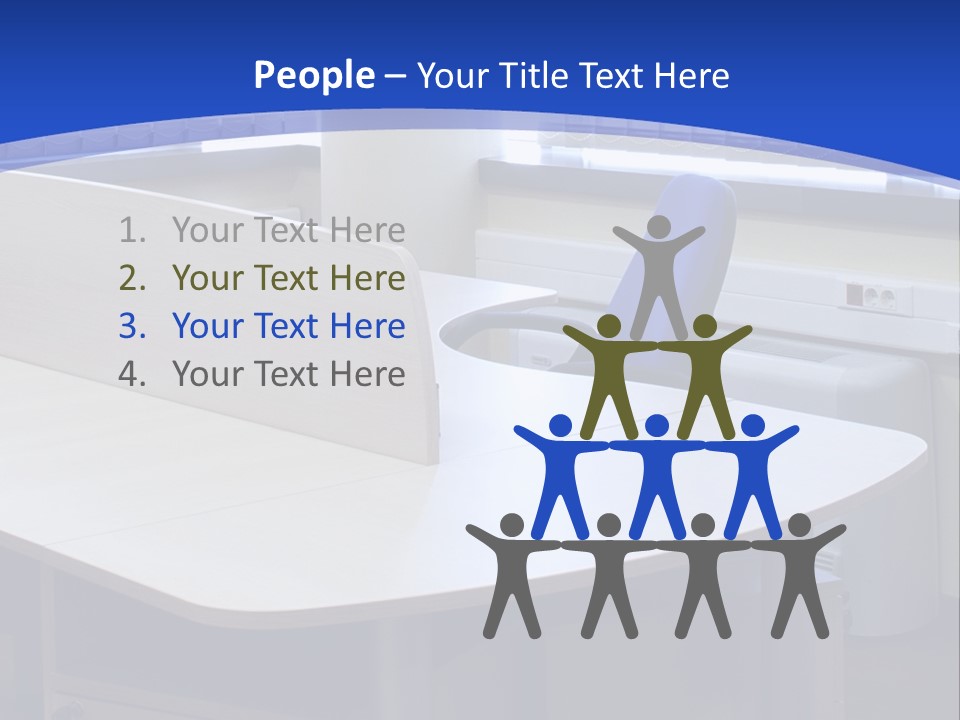 Workplace Communication Reduced Modern Office Space PowerPoint Template