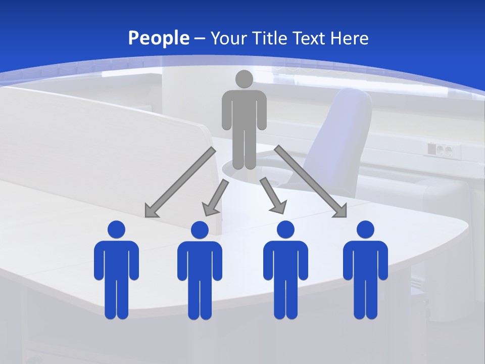 Workplace Communication Reduced Modern Office Space PowerPoint Template