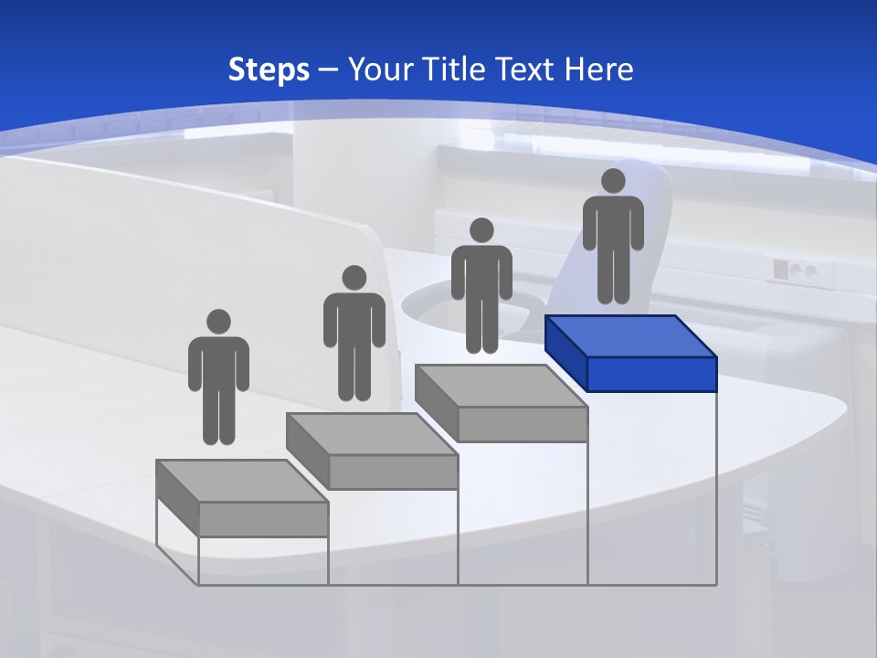 Workplace Communication Reduced Modern Office Space PowerPoint Template