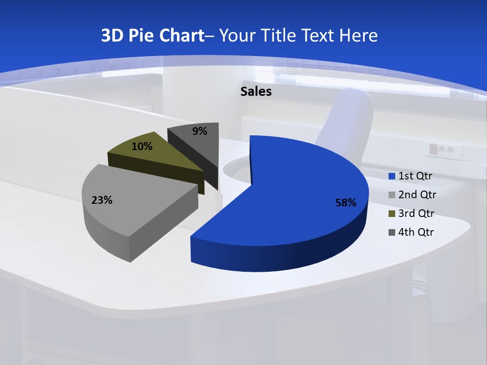 Workplace Communication Reduced Modern Office Space PowerPoint Template