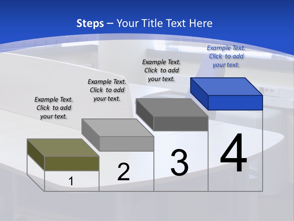 Workplace Communication Reduced Modern Office Space PowerPoint Template