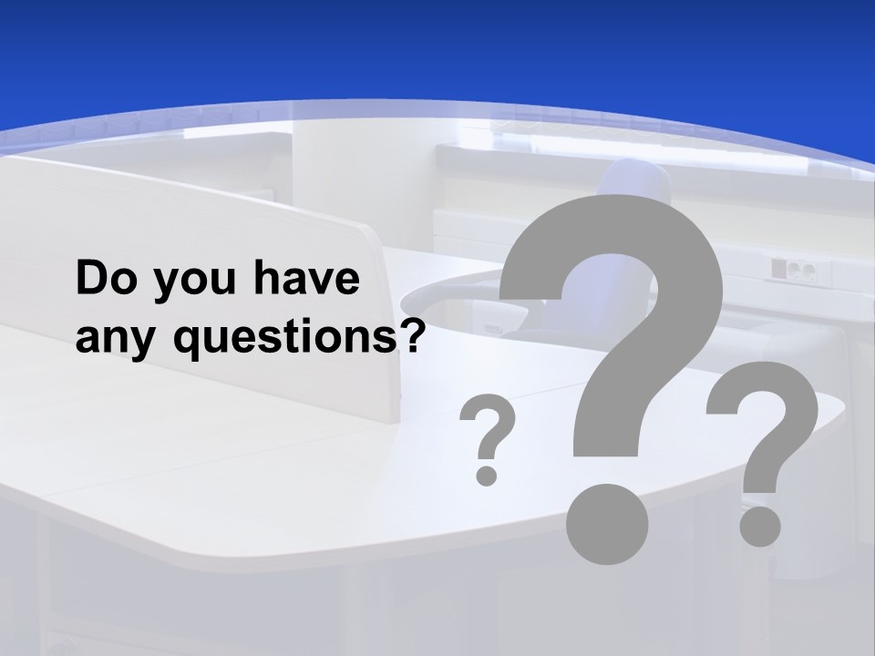 Workplace Communication Reduced Modern Office Space PowerPoint Template