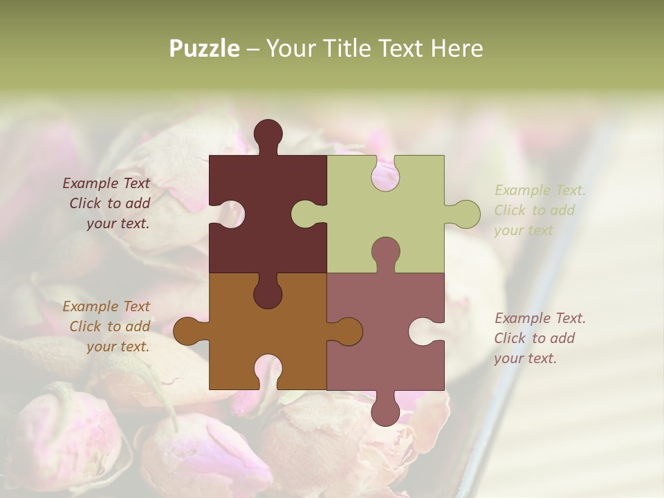 Rose Buds Rose Tea No People PowerPoint Template