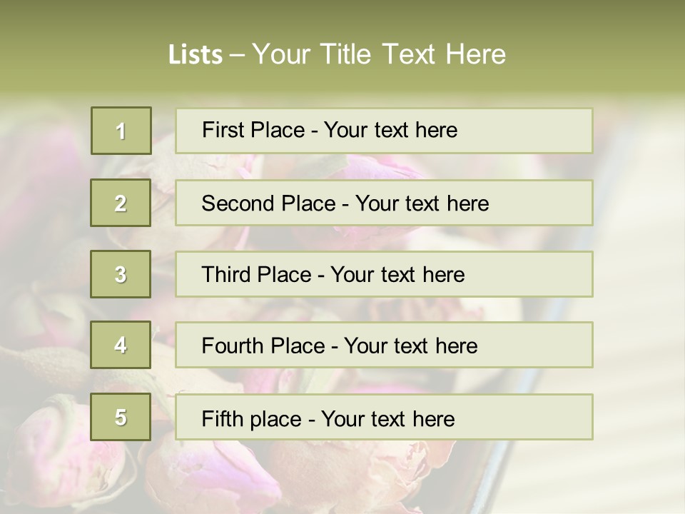 Rose Buds Rose Tea No People PowerPoint Template